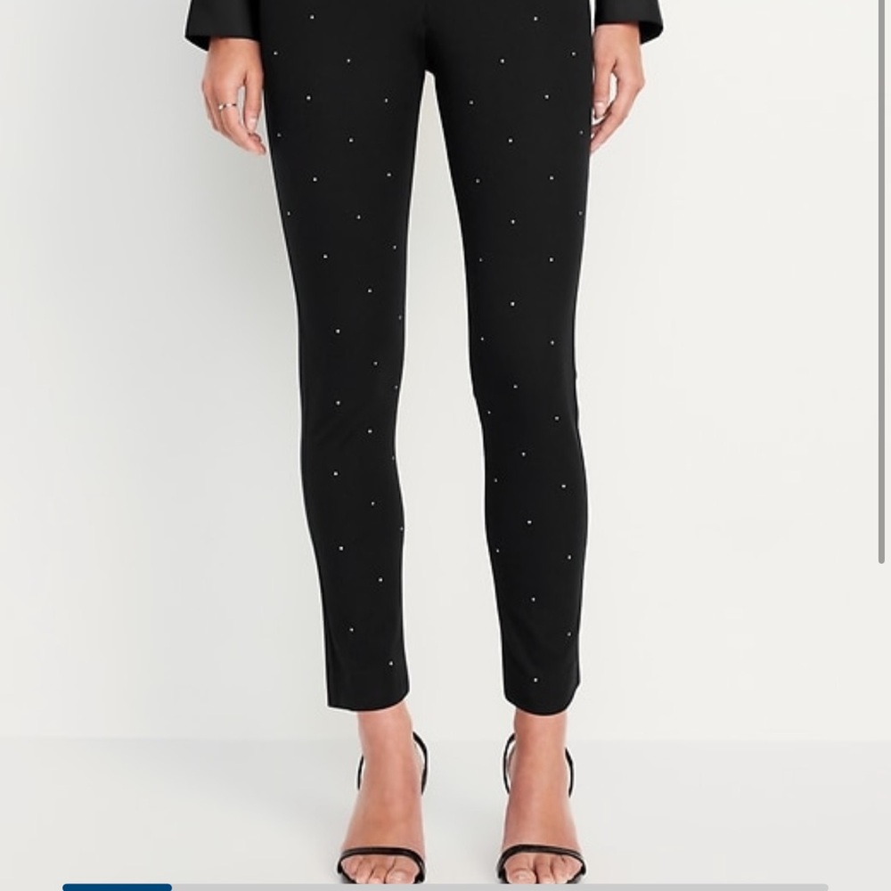 Old navy pixie rhinestone black pants
